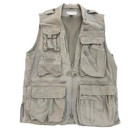 J Crew Fishing Vest Men’s Size Medium Vintage Outdoors Storage Compartments - Picture 1 of 9